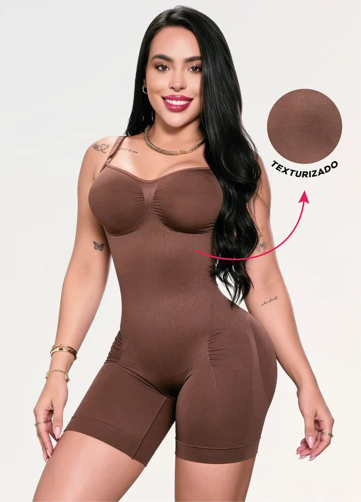 Body Faja Seamless Texturizado: Levanta glúteos y control abdomen | Salome 7002