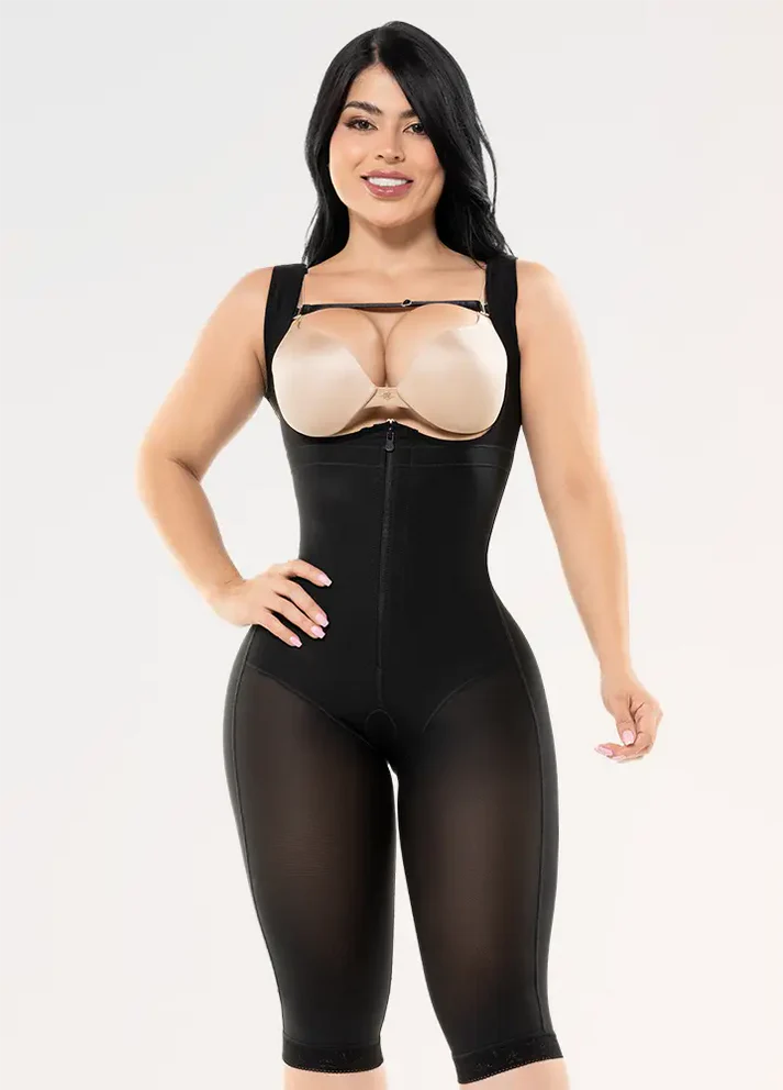 517 Faja lipoescultura manga sisa cola en lycra